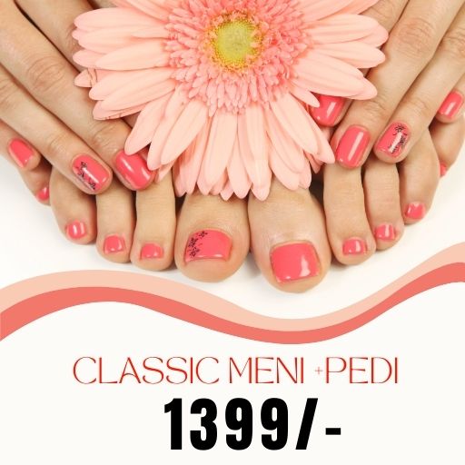 @ 1399/- : Men / Women Classic Menicure + Pedicure